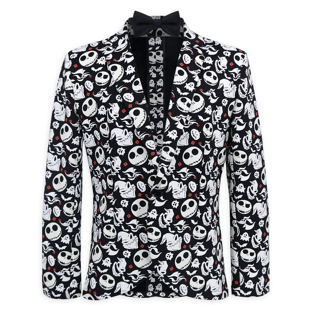 Tim Burton’s The Nightmare Before Christmas Glow in the Dark Half Suit and Light Up Tie for Adults is available online for purchase