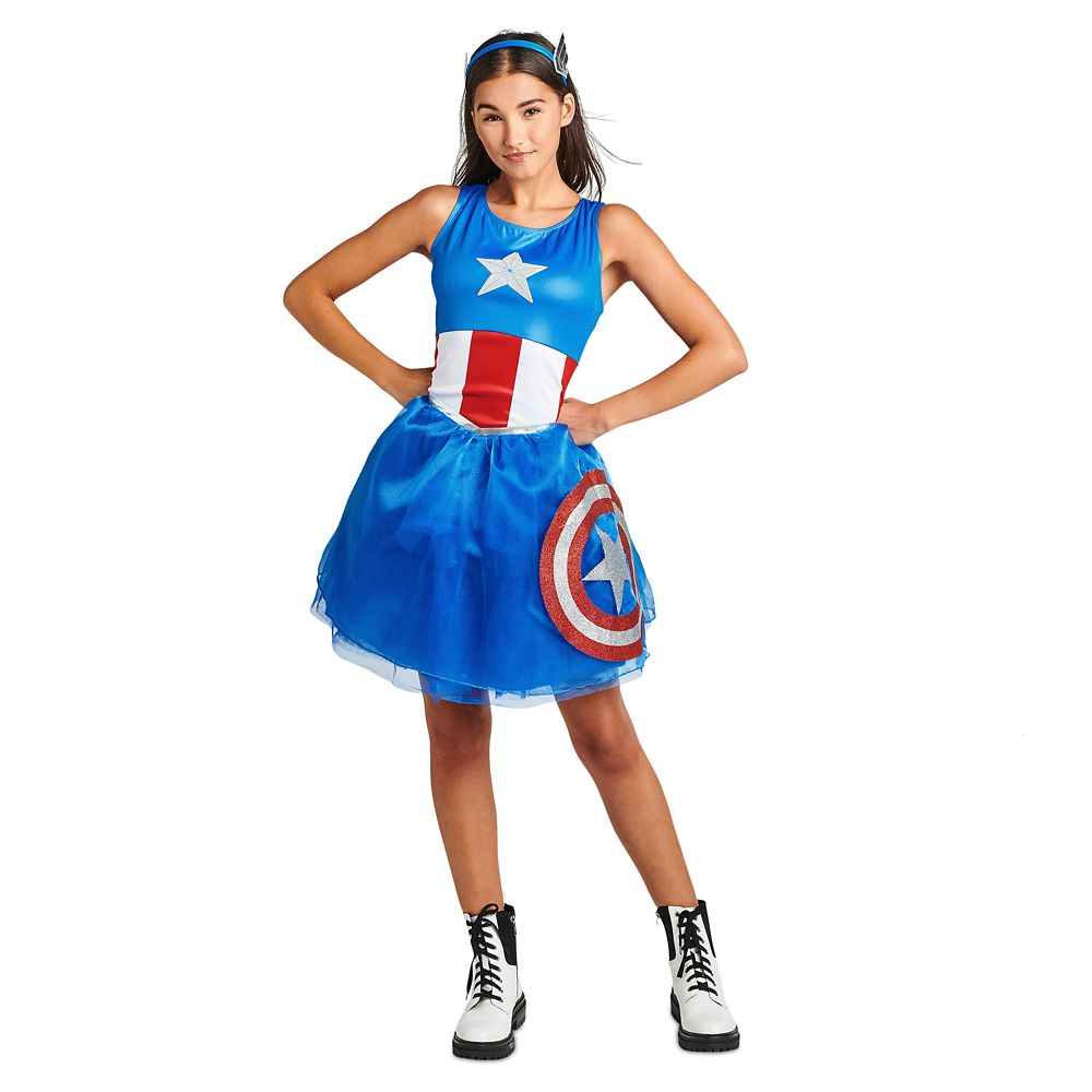 Captain America Tutu Dress Costume for Adults