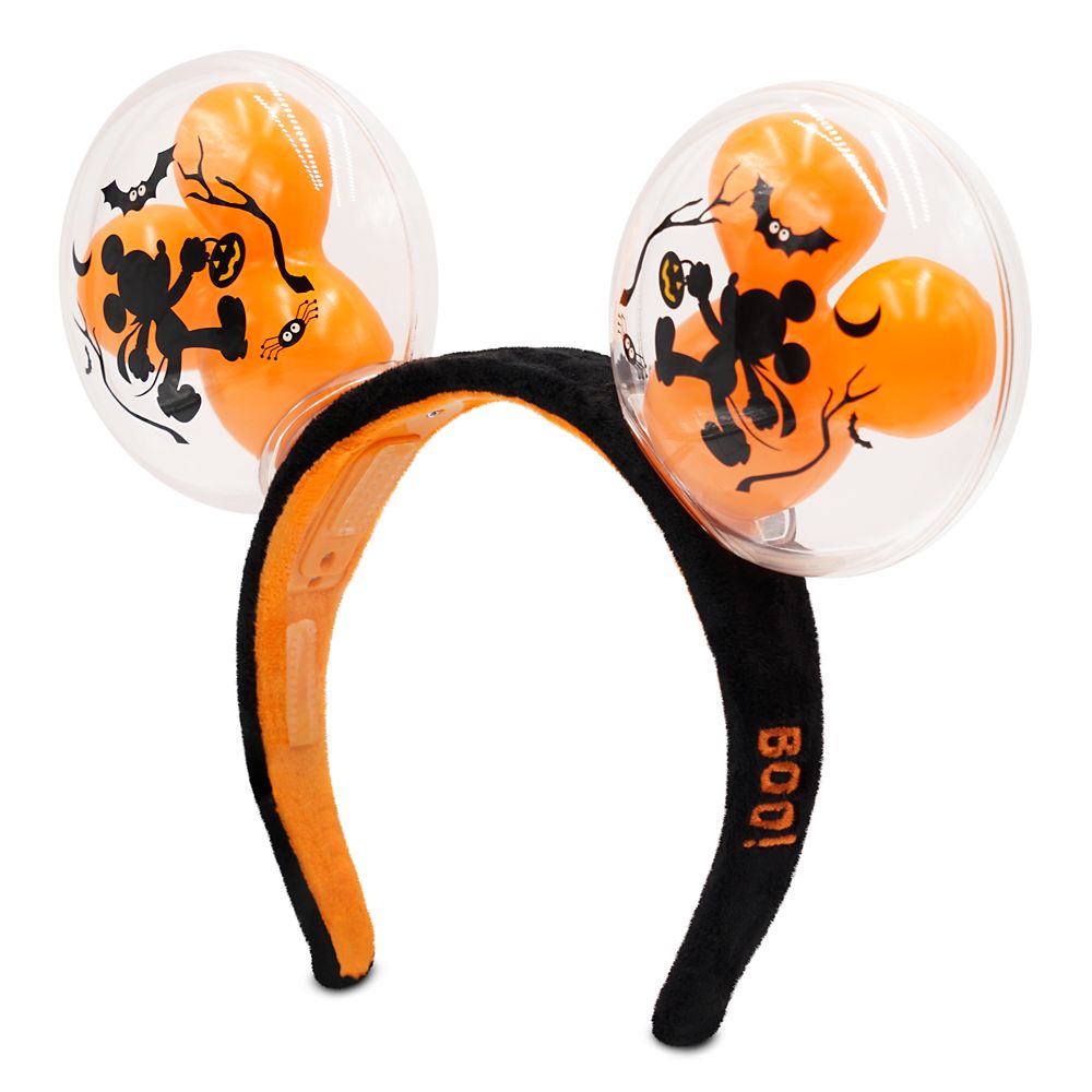 Mickey Mouse Halloween Balloon Light-Up Ear Headband for Adults