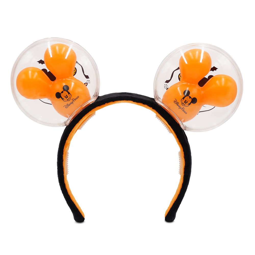 Mickey Mouse Halloween Balloon Light-Up Ear Headband for Adults