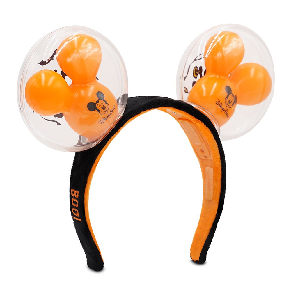 Mickey Mouse Halloween Balloon Light-Up Ear Headband for Adults