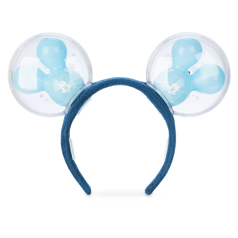 Mickey Mouse Snowman Balloon Light-Up Ear Headband for Adults