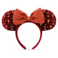 Minnie Mouse Ear Headband with Bow – Cranberry Red