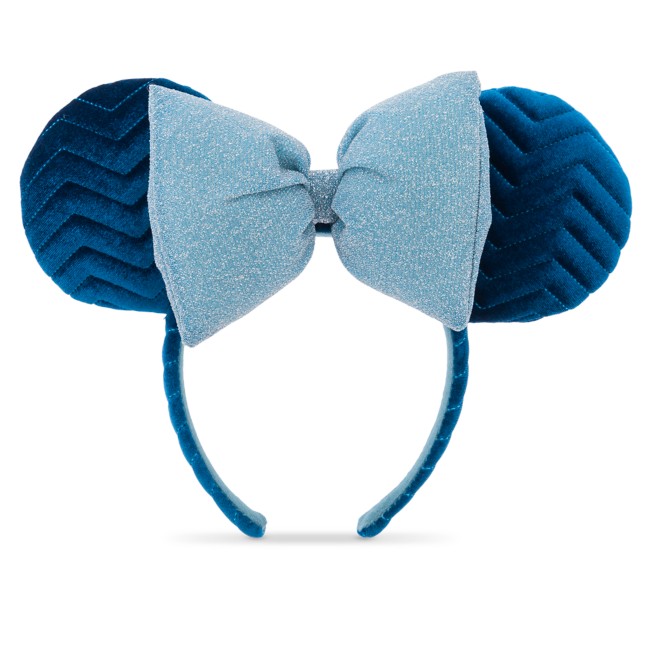 Minnie Mouse Quilted Ear Headband with Bow – Azul Blue