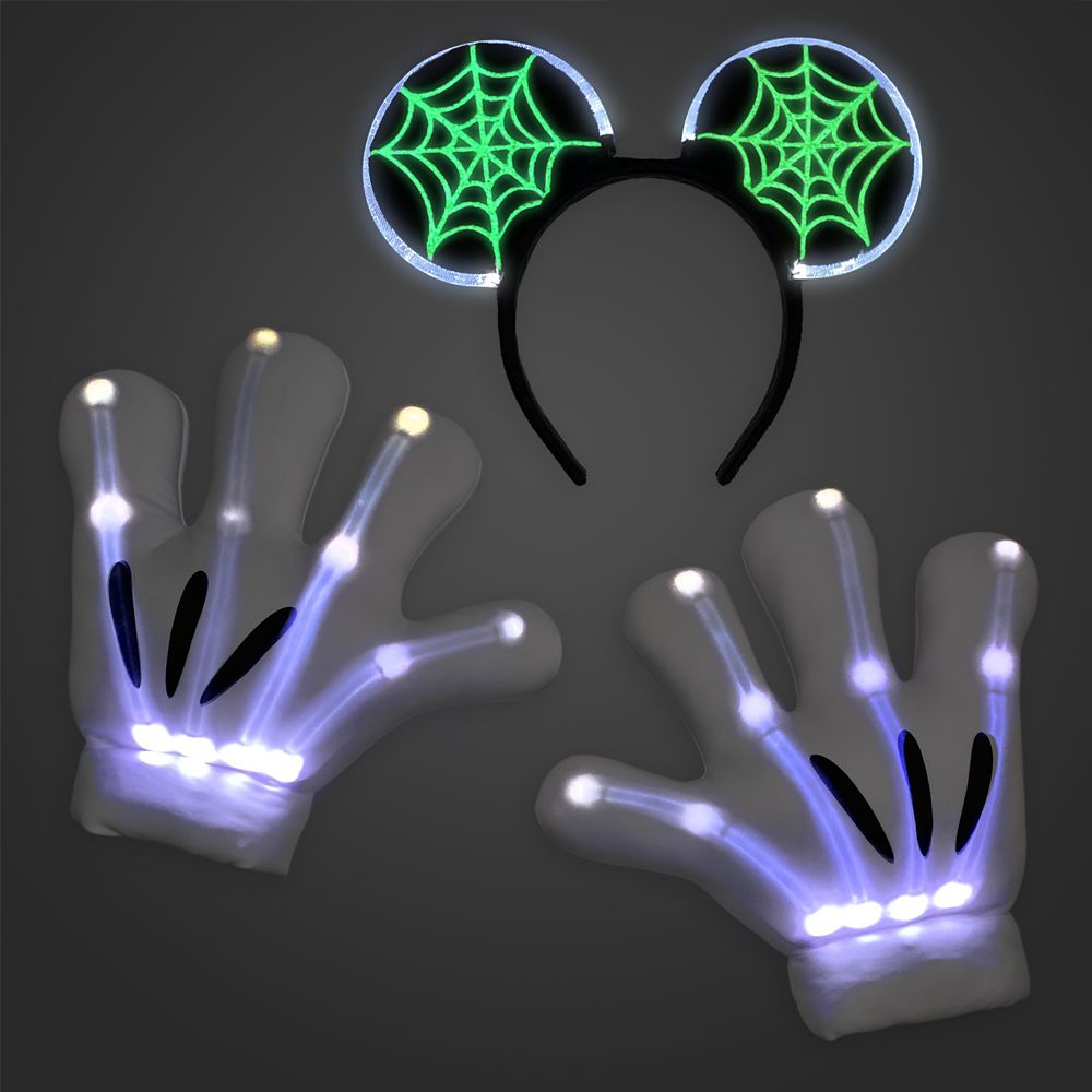 Mickey Mouse Light-Up Skeleton Costume Accessory Set for Adults