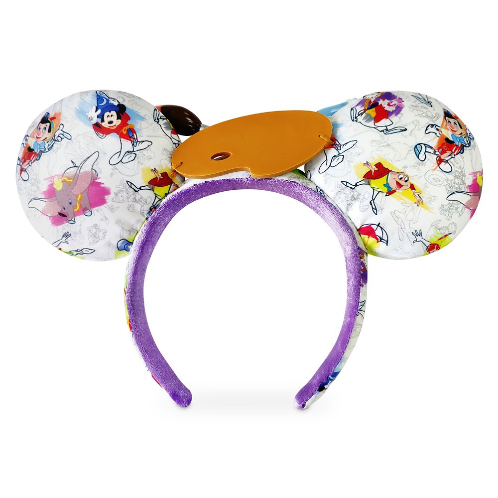 2020 Disney Parks Ink /& Paint Minnie Mickey Mouse Paintbrush Ears Headband Hat