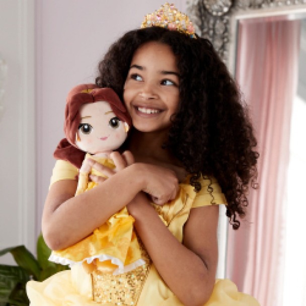 Child Belle Princess Costume Disney Girls Kids Beauty And The Beast Fancy  Dress
