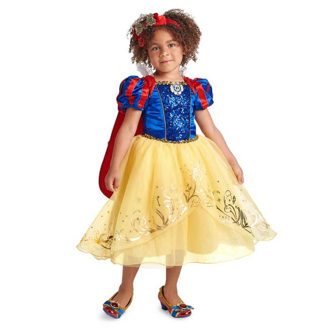 *New* Disney Deluxe Child Costume-PRINCESS SNOW WHITE Size 7+-with Accessories 
