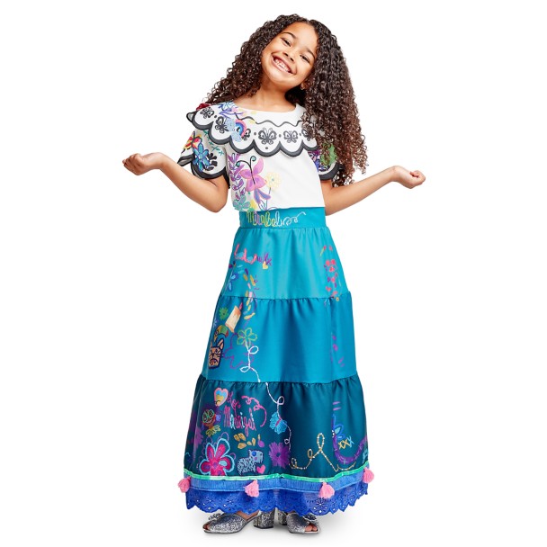 Encanto Kids Princess Girls Dress W/ Bag Purse Mirabel Cosplay Halloween  4T-5T