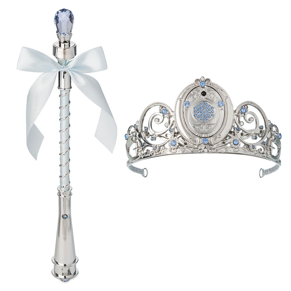 Cinderella Light-Up Costume for Kids with Interactive Light-Up Wand and Tiara by A Leading Role