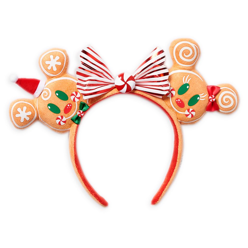 Kids' Disney Minnie Mouse Gingerbread Ears Headband - Red/Yellow