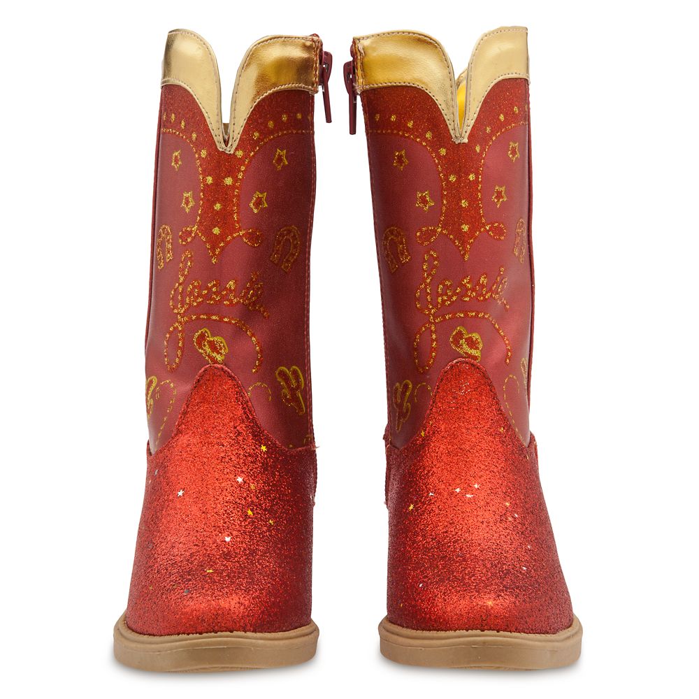 red glitter cowboy boots