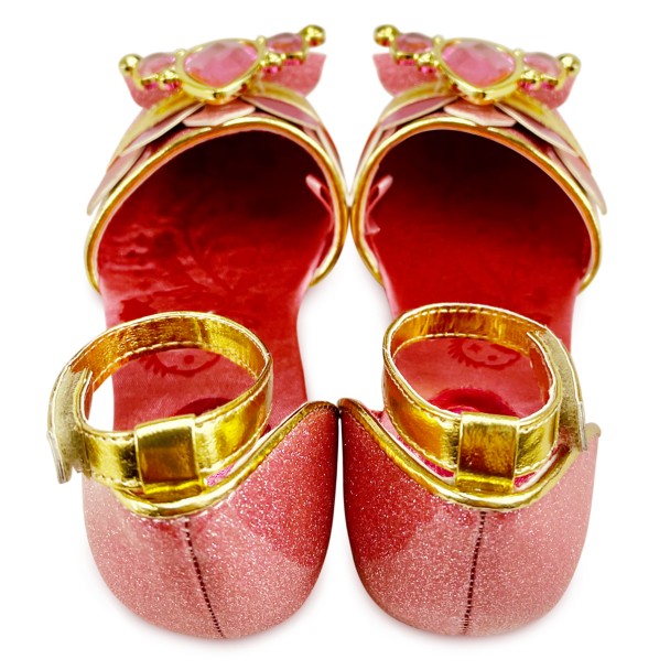New Disney Store AURORA Heart Jewel Costume Shoes 7/8 