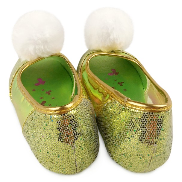 Peter Pan Suit Yourself Tinker Bell Slipper Shoes Halloween Costume Accessory for Girls One Size Shoe 7-11 