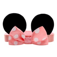 Minnie Mouse Ear Headband with Bow for Baby – Pink