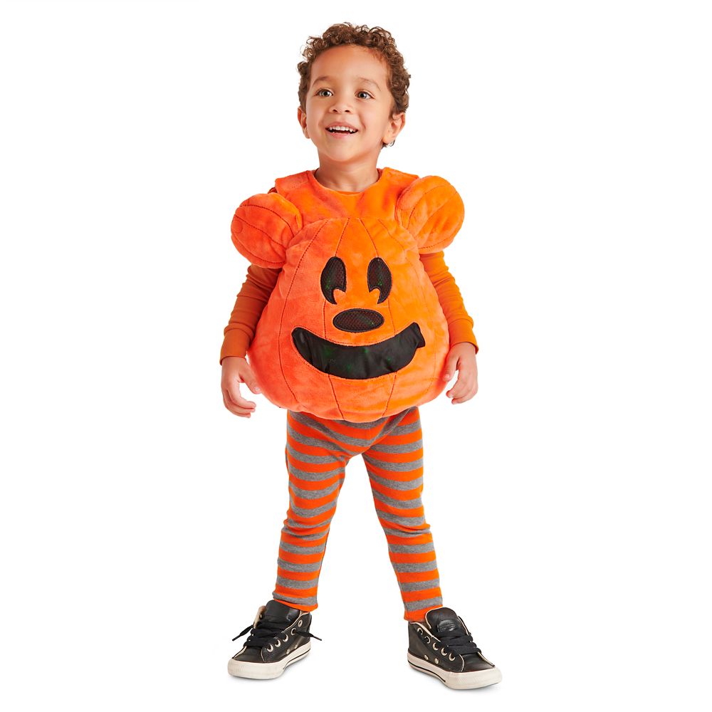 Mickey Mouse Pumpkin Light-Up Treat Holding Costume for Toddlers now available online