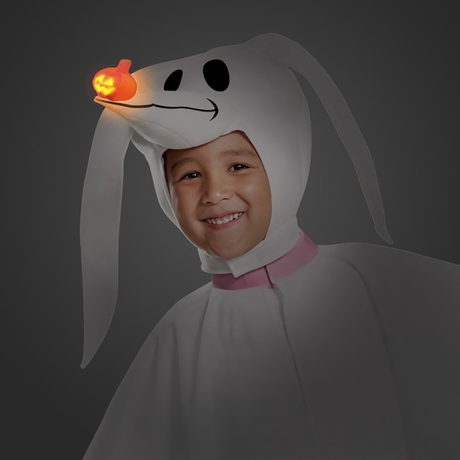 Child Disney Nightmare Before Christmas Zero Dog Ghost Light-Up Costume Boys S-L