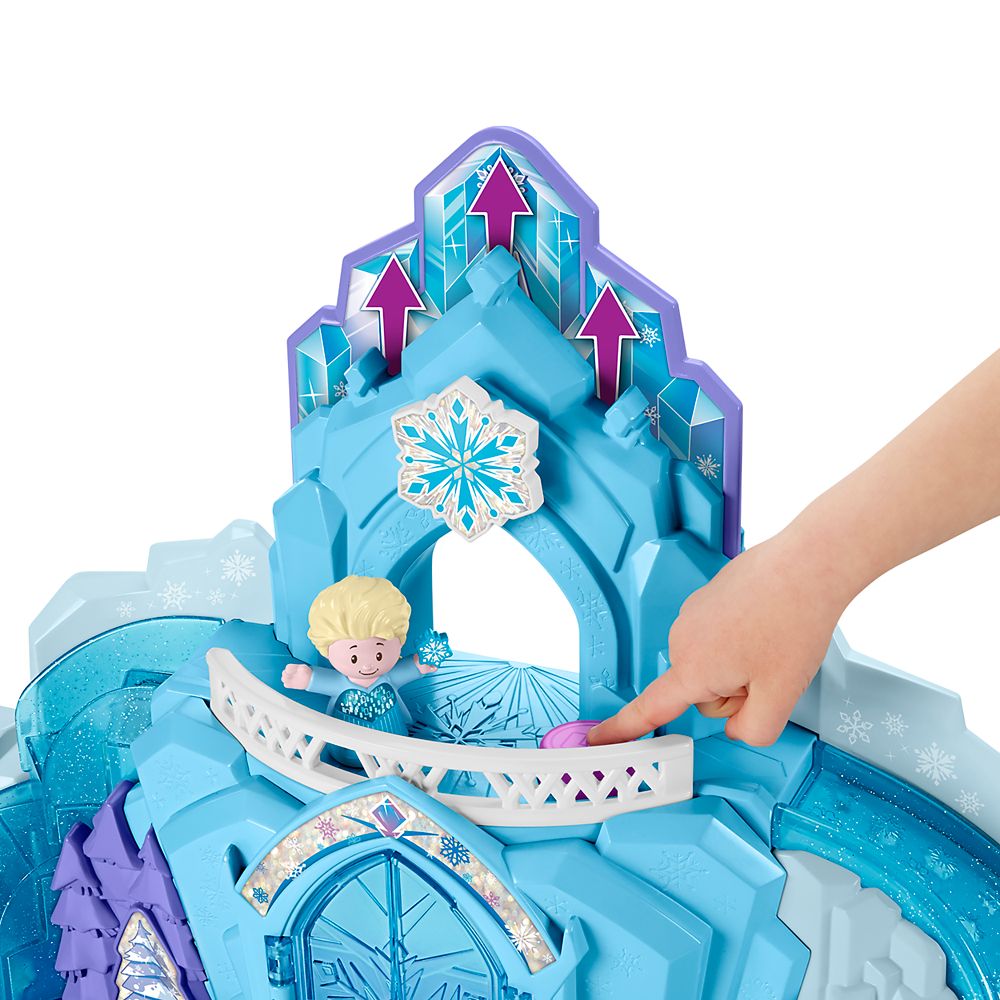 little people disney frozen elsa's ice palace with lights & sounds