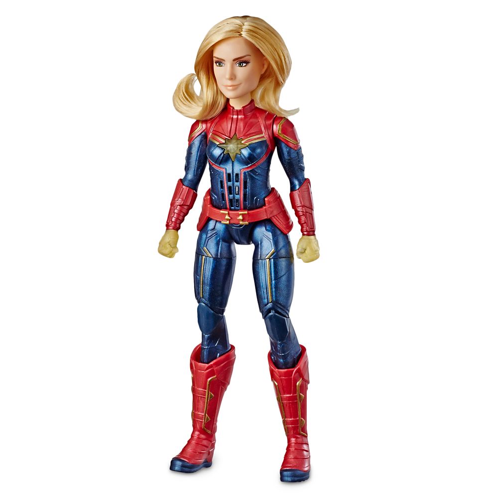 35 Amazing Marvel Gift Ideas featured by top US Disney blogger, Marcie and the Mouse: Marvel's Captain Marvel Photon Power FX Light-Up Action Figure by Hasbro Official shopDisney