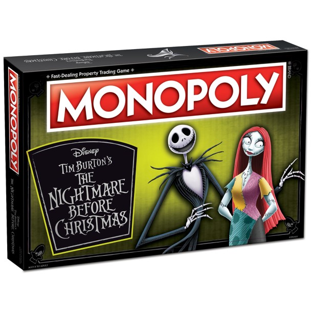 Tim Burton's The Nightmare Before Christmas Monopoly Game