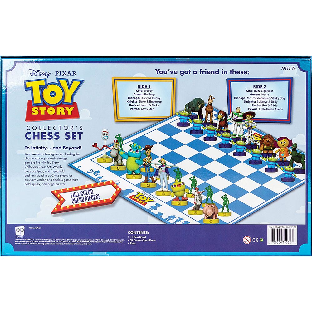 disney toy story collector's chess set