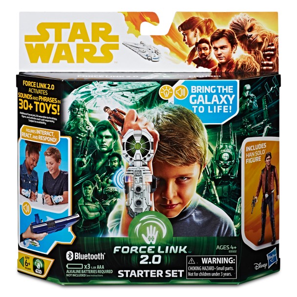 Han Solo Action Figure Force Link 2.0 Starter Kit – Solo: A Star Wars Story 