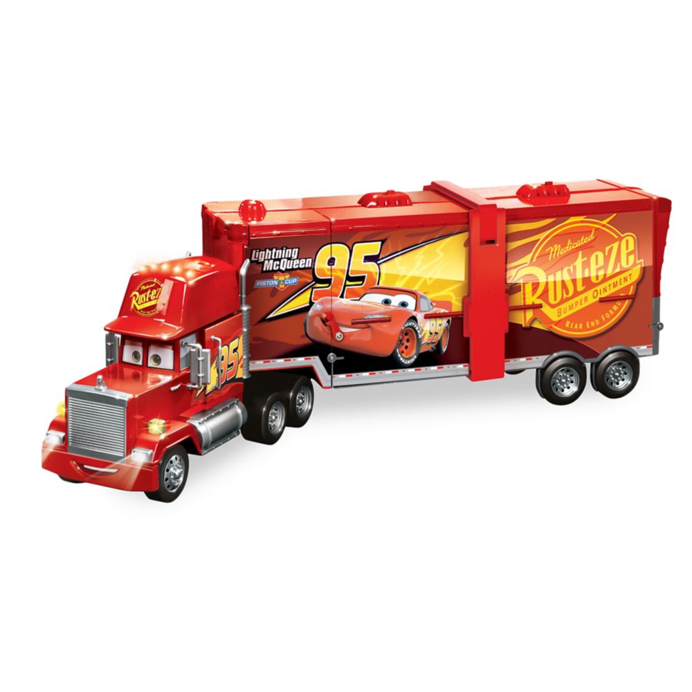 mack truck hauler with 10 diecast cars