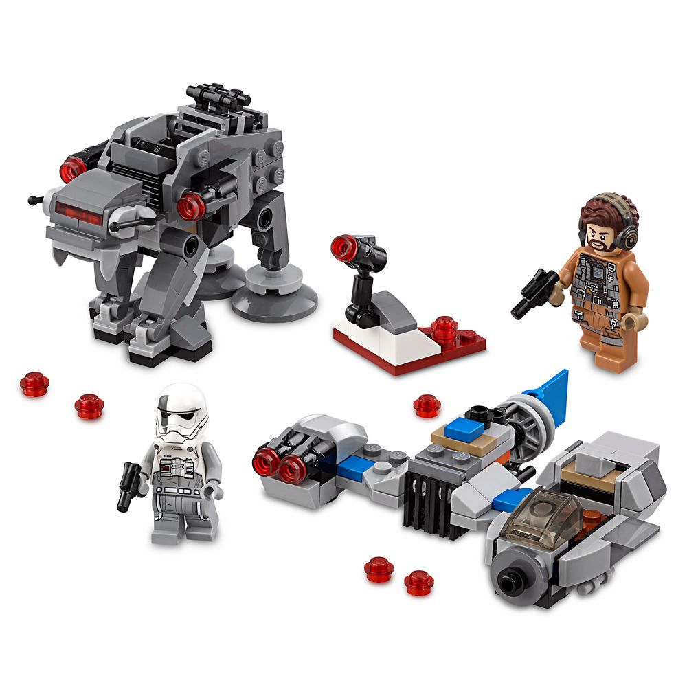 LEGO Star Wars: The Last Jedi Ski Speeder vs. First Order Walker  Microfighters 75195 Building Kit (216 Piece)