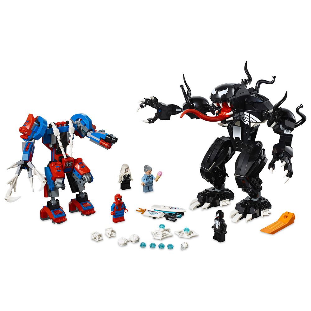 lego spider mech vs venom mech