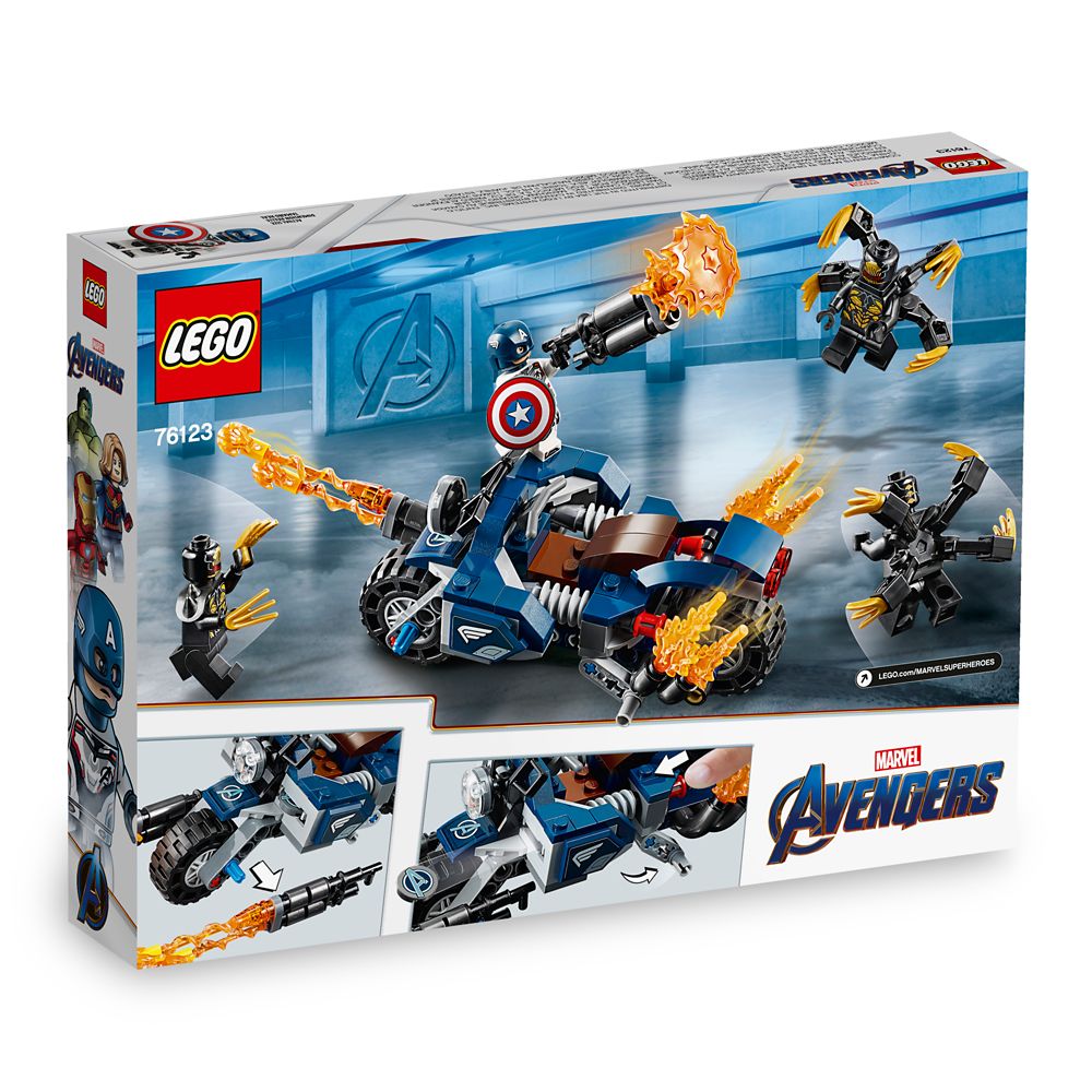 lego avengers endgame captain america outrider battle