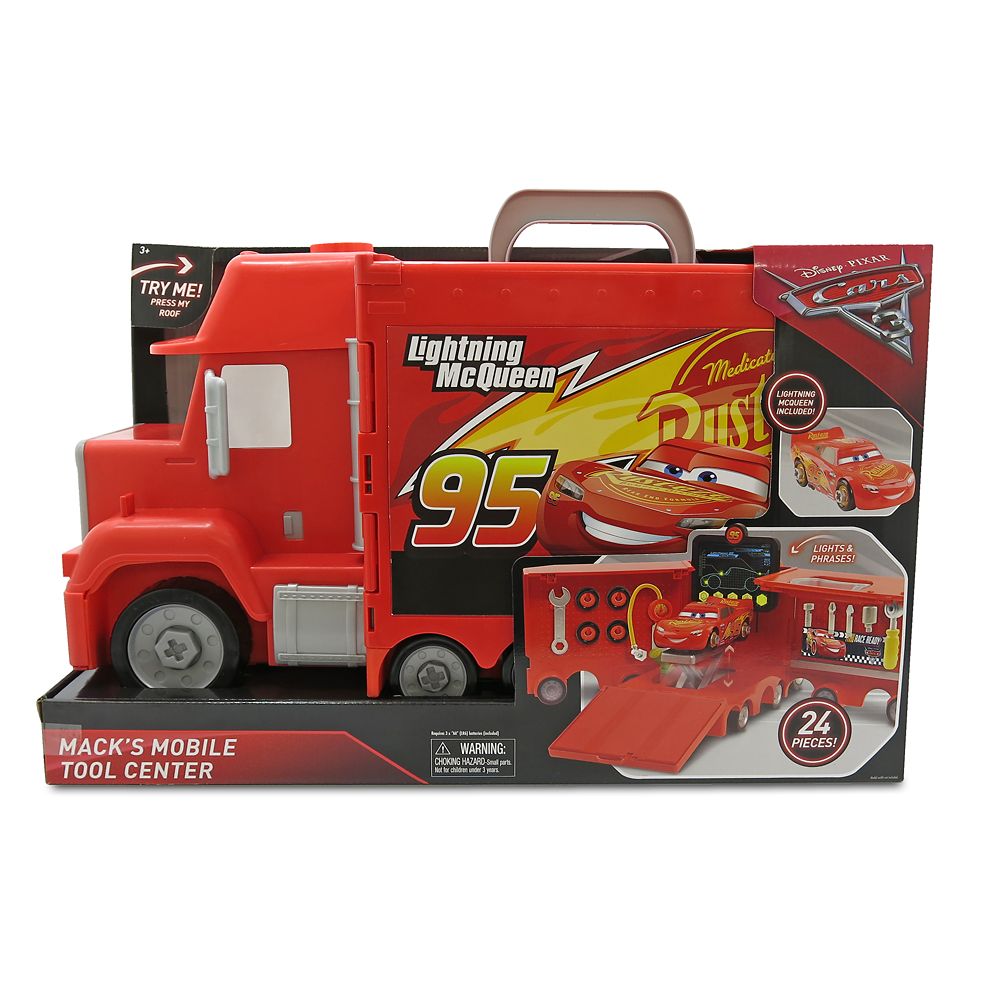 disney pixar cars 3 mack's mobile tool center playset