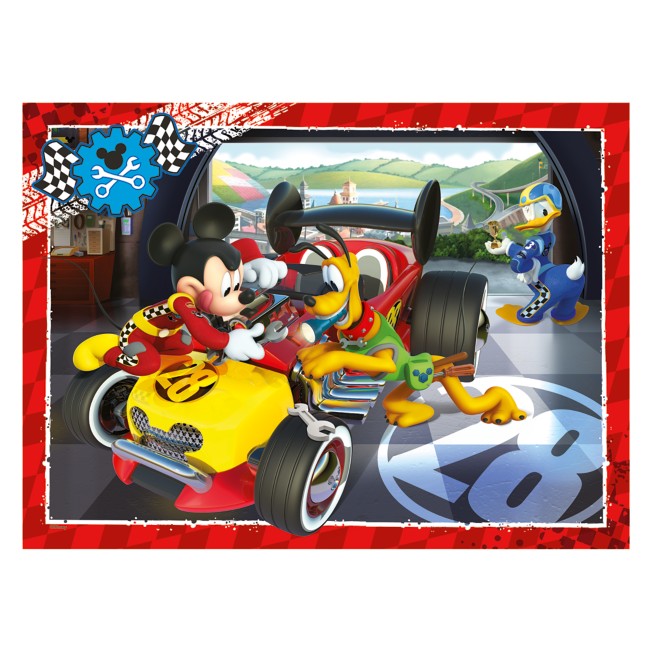 MICKEY AND THE ROADSTER RACERS 4 IN A BOX PUZZLE RAVENSBURGER 