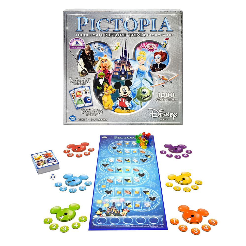 Details about   New Disney Pictopia Picture Trivia Family Game Disney Edition Ravens burger 