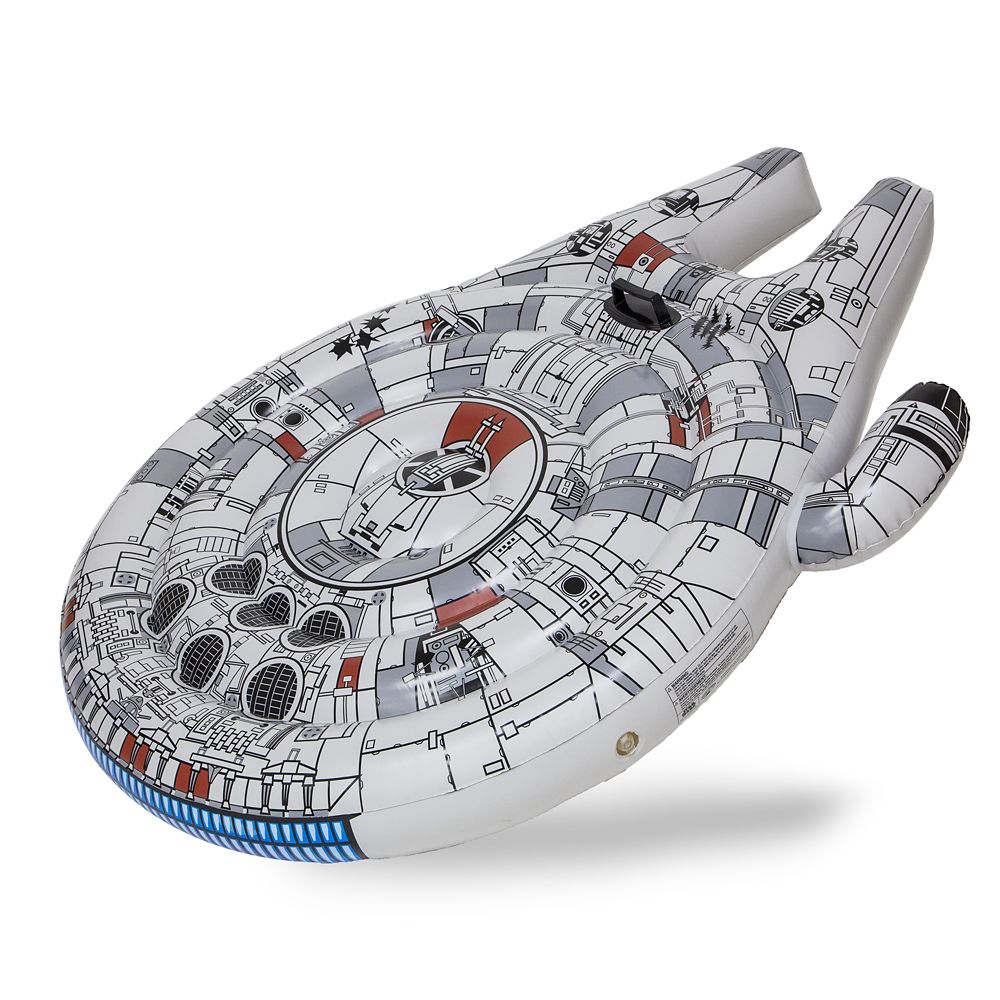 STAR WARS MILLENNIUM FALCON INFLATABLE RIDE ON POOL FLOAT 61" X  46" 