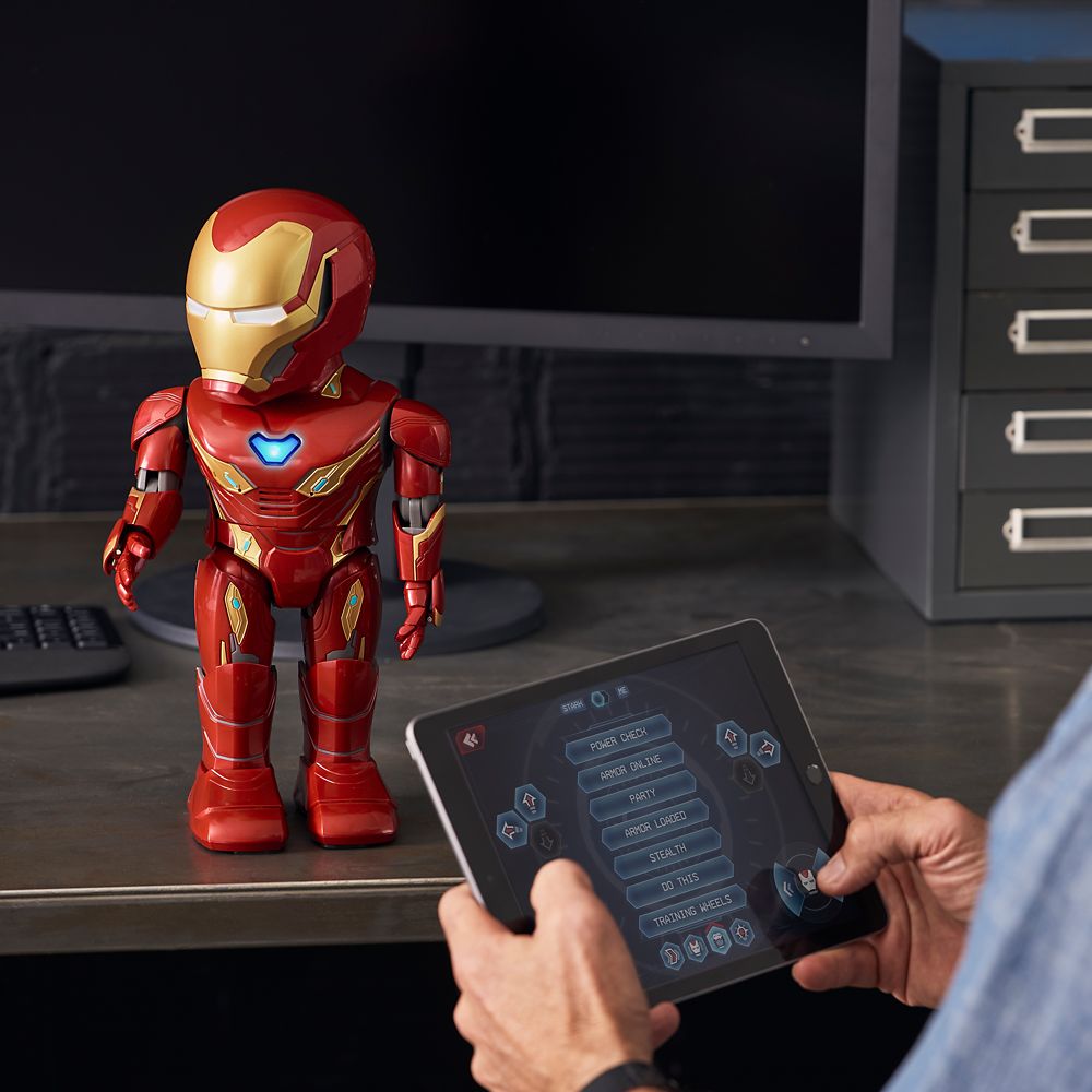 iron man walking robot toy