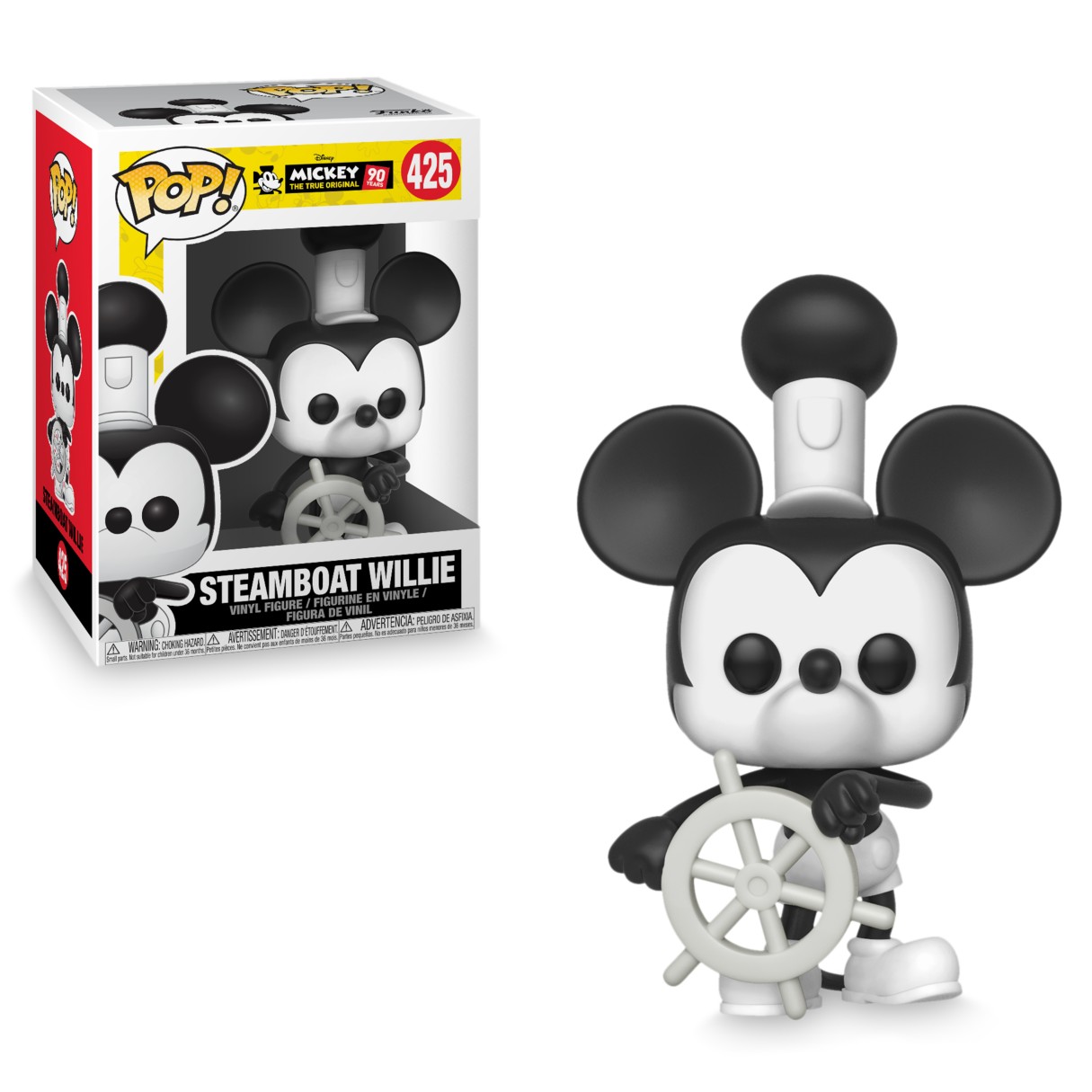 Mickey Mouse 90th Anniversary Pop! Vinyl Figure by Funko – Steamboat Willie