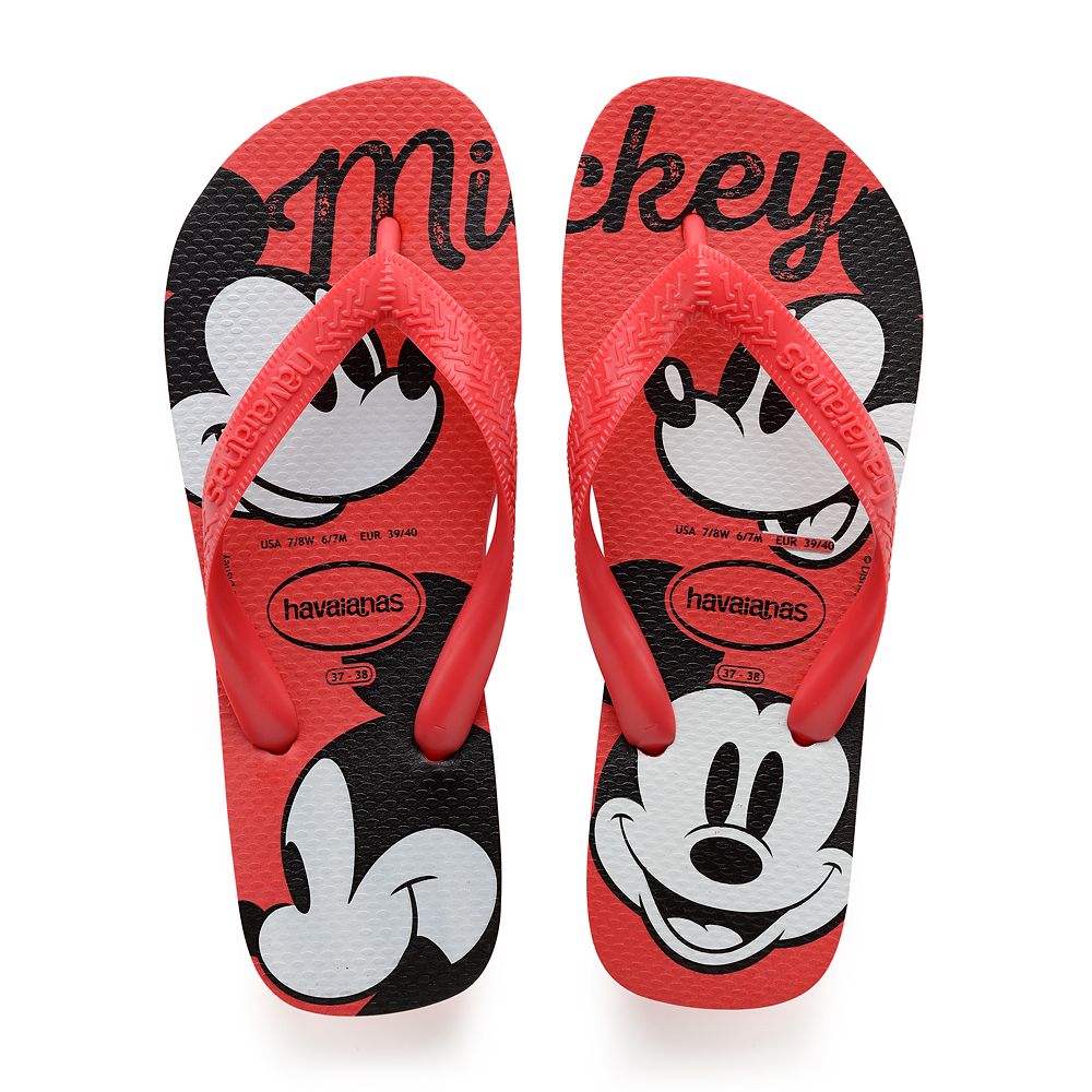 havaianas mickey mouse flip flops