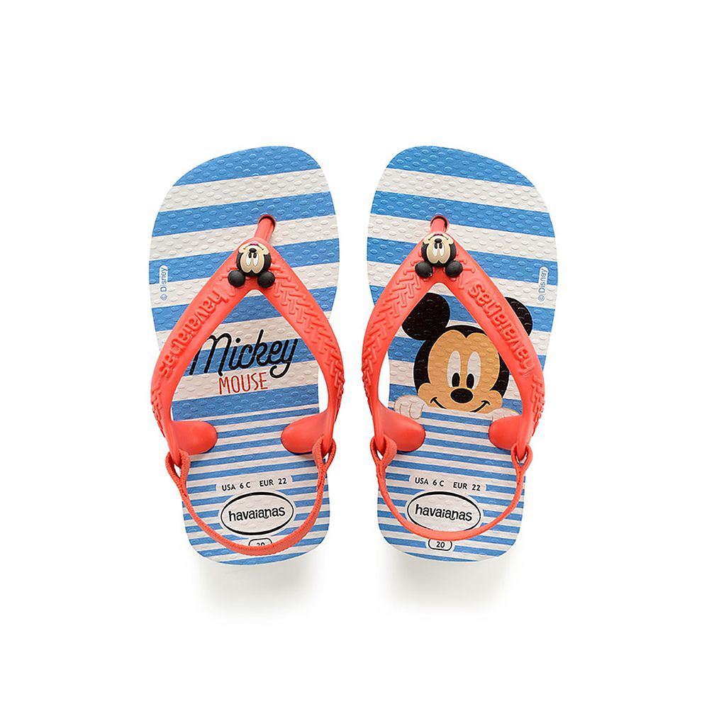 Havaianas Mickey Mouse Blue Flip Flops for Baby by Havaianas New Sz 7C 