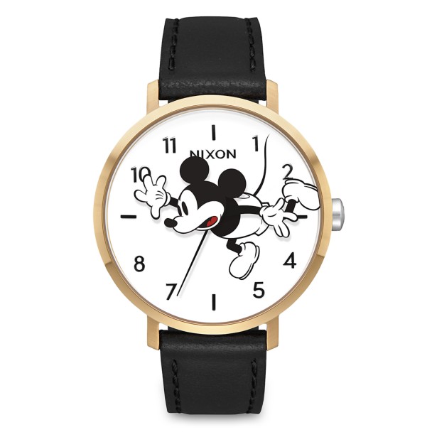 Mickey Mouse Arrow Leather Watch for Adults by Nixon