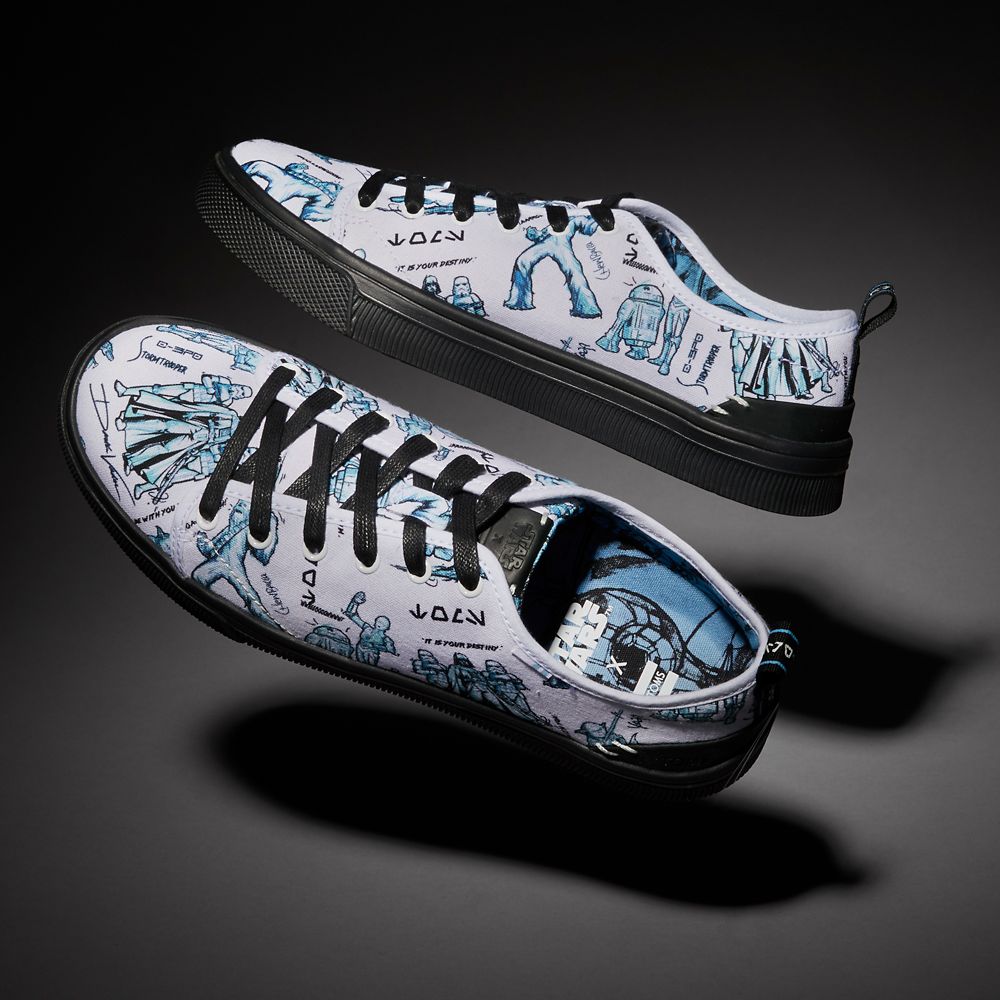 Star Wars Character Sketch Print Sneakers for Men by TOMS – White