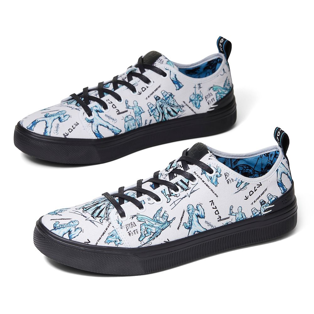 Star Wars Character Sketch Print Sneakers for Men by TOMS – White