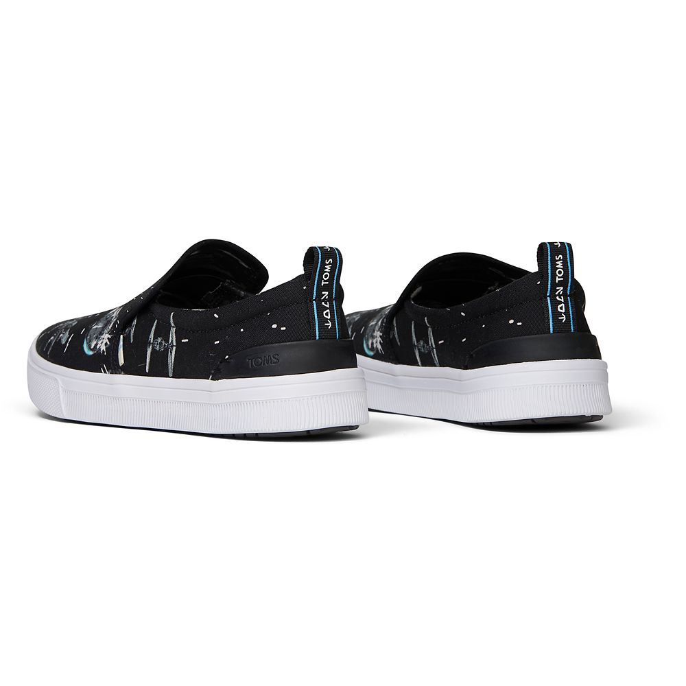 Star Wars Space Print Slip-On Sneakers for Women by TOMS – Black