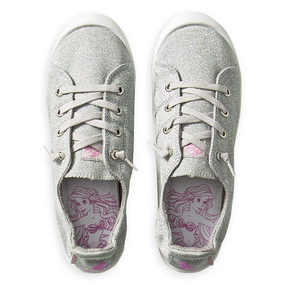 The Little Mermaid Canvas Shoes for Girls by ROXY Girl – Silver