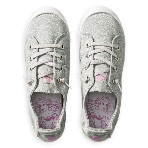 The Little Mermaid Canvas Shoes for Girls by ROXY Girl – Silver