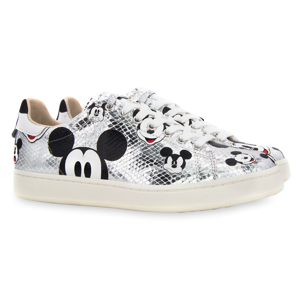 24 Unique Disney Gift Ideas featured by top US Disney blogger, Marcie and the Mouse Mickey Mouse Silver Sneakers for Women by Master of Arts Official shopDisney