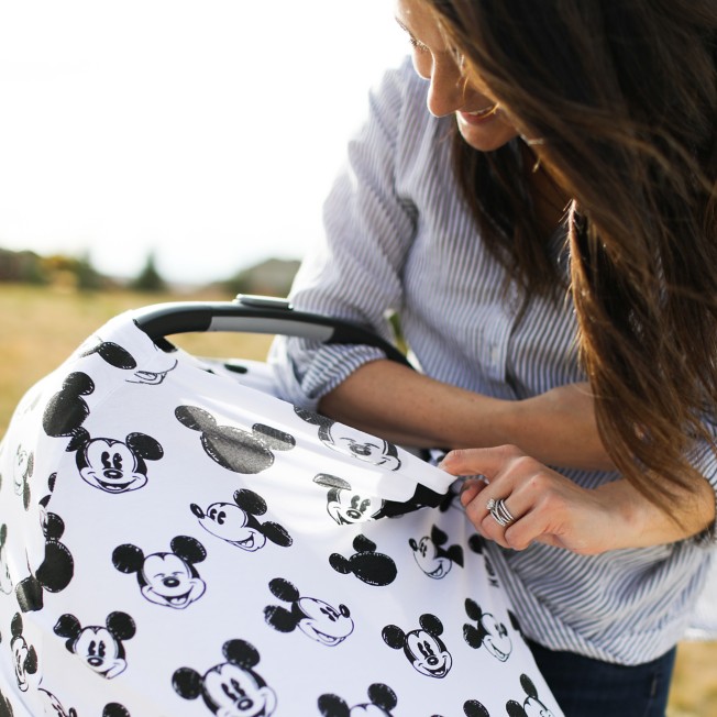 Mickey mouse  infant CAR SEAT CANOPY! 