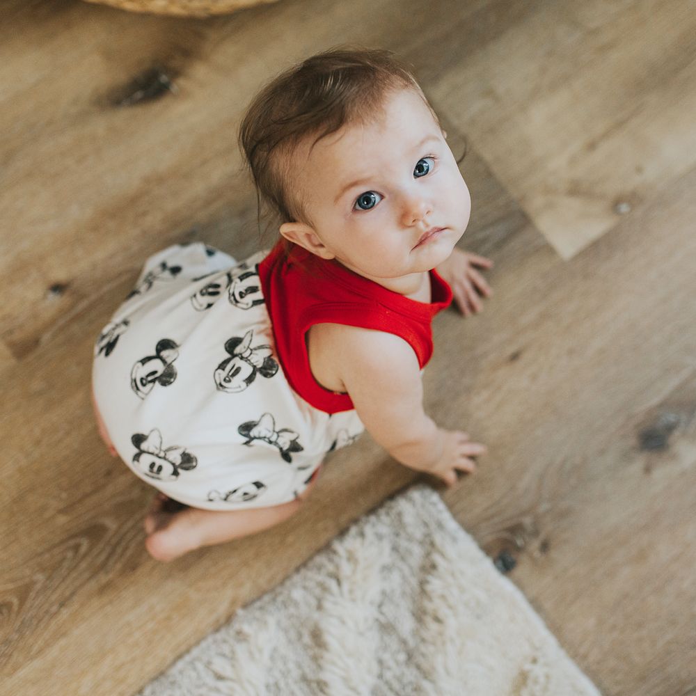 Minnie Mouse Bubble Romper for Baby by finn + emma