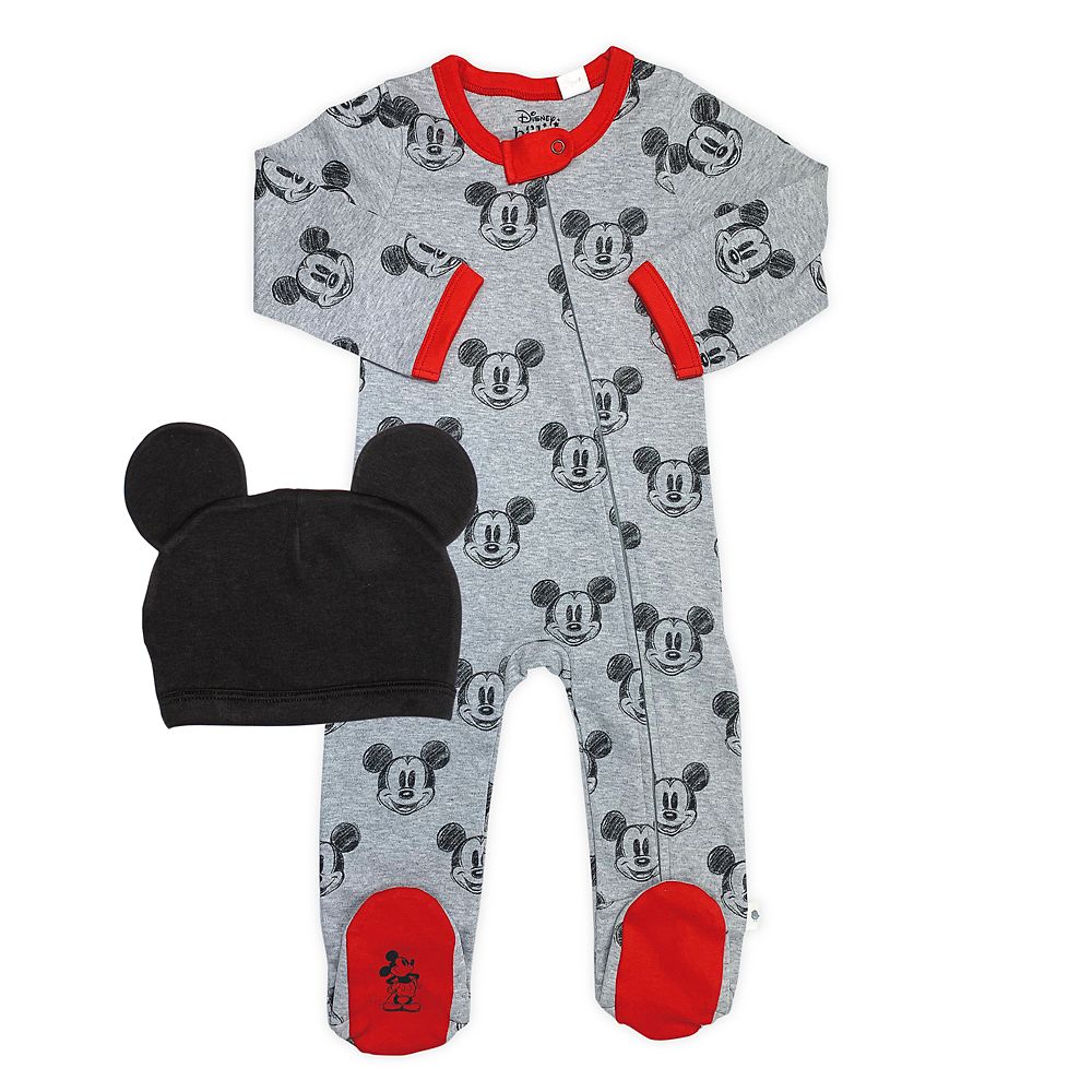 Mickey Mouse Sleeper and Hat Set for Baby by finn + emma