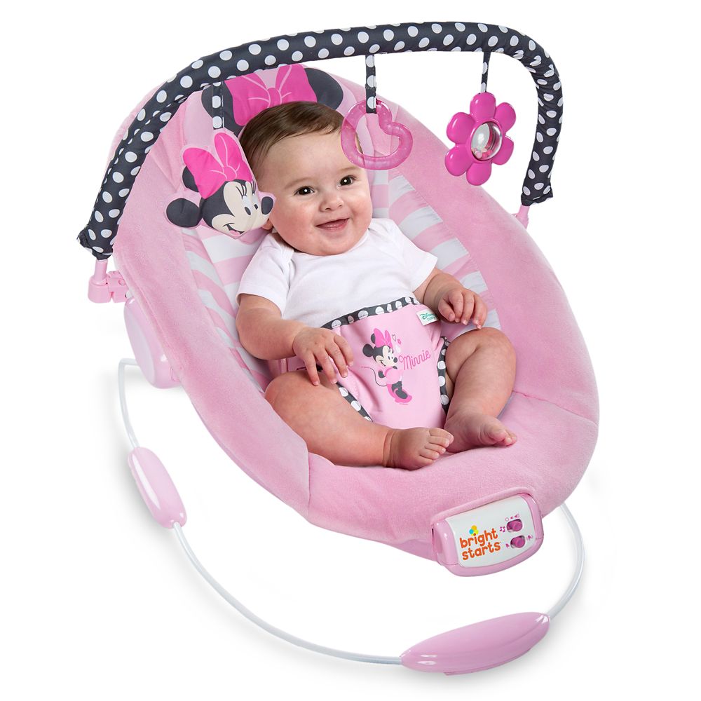 bright starts bouncer pink