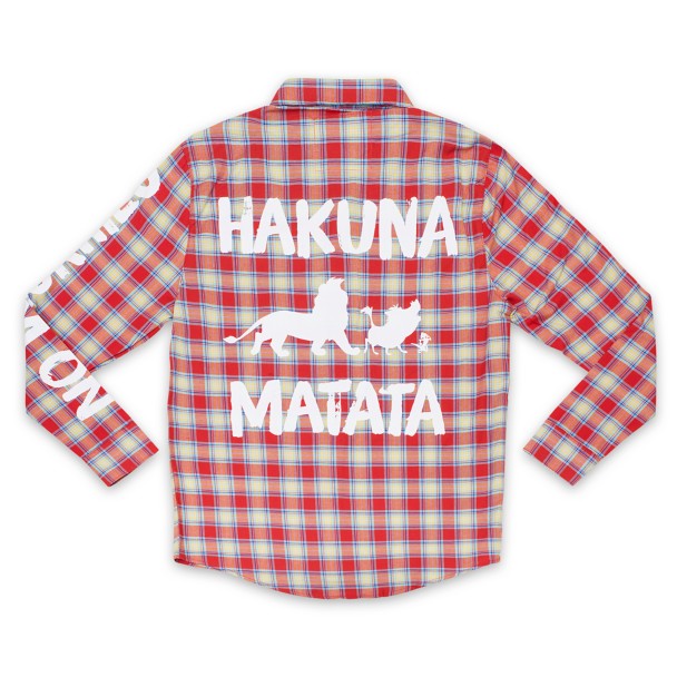 Hakuna Matata Flannel Shirt for Adults by Cakeworthy – The Lion King